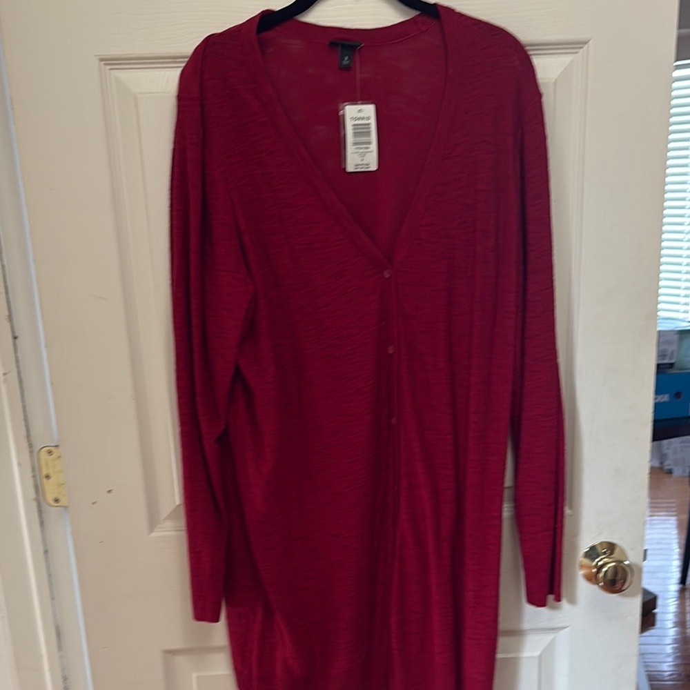 Torrid Vibrant Red V-Neck Cardigan